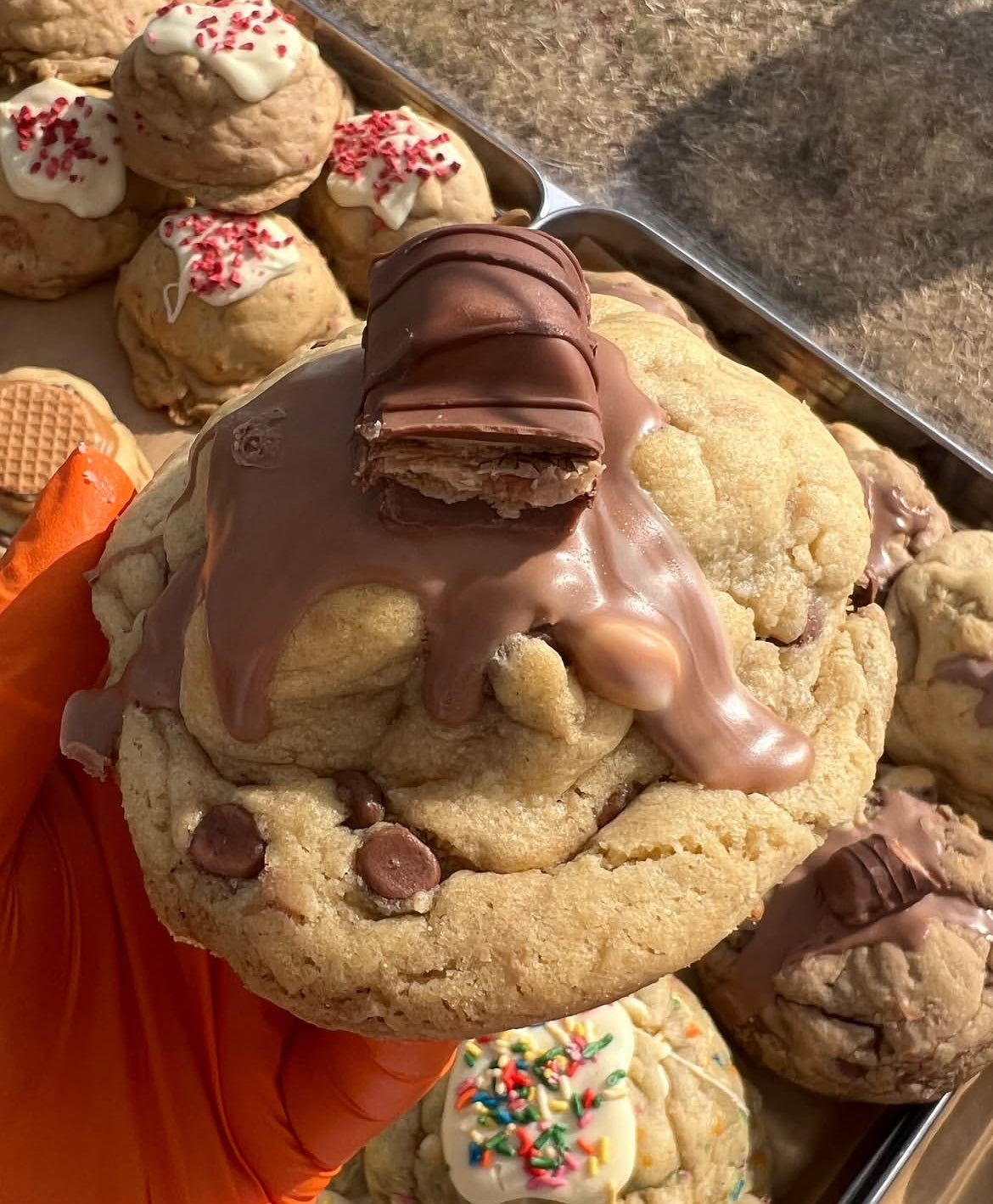 Kinder Stuffed Cookie